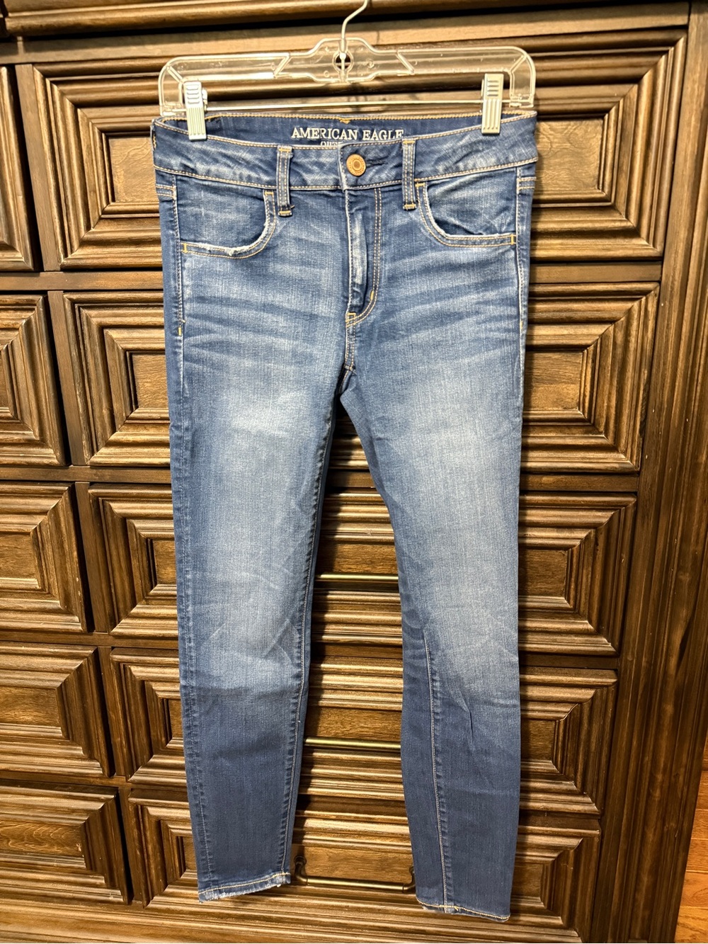 American Eagle Outfitters Skinny Jeans - Light Blue Denim